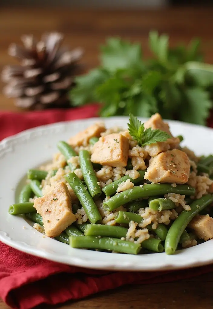 27 Chicken and Wild Rice Casserole Recipes That Feel Classic - 24. Green Bean Chicken and Wild Rice Casserole