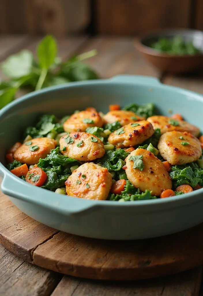 27 Chicken and Wild Rice Casserole Recipes That Feel Classic - 5. Chicken and Wild Rice Casserole with Spinach