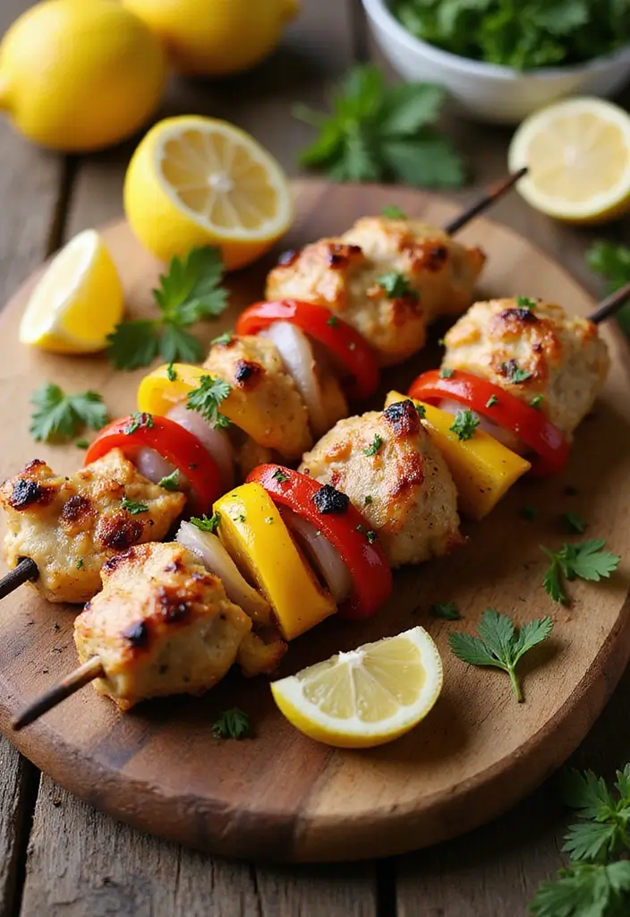 27 Lemon Chicken Breast Recipes That Feel Bright and Healthy - 2. Lemon Herb Chicken Skewers