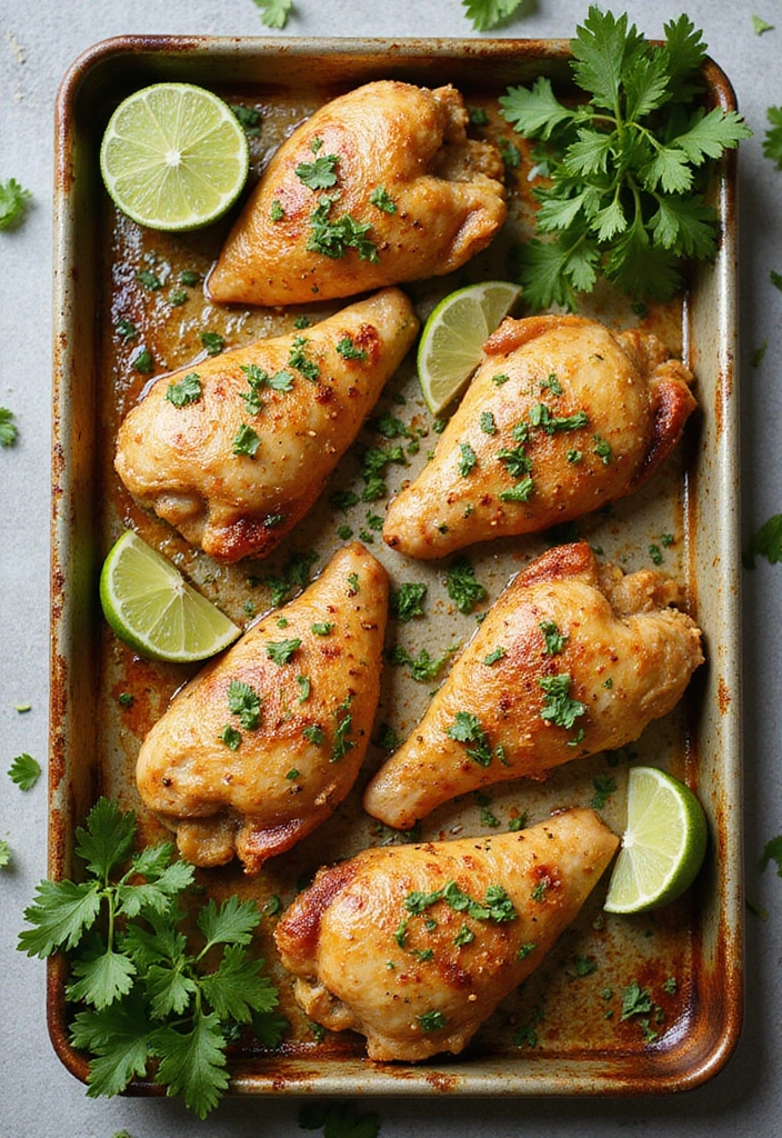 27 Sheet Pan Chicken Breast Recipes That Are Effortless & Juicy 14 27 Sheet Pan Chicken Breast Recipes That Are Effortless & Juicy - 13. Cilantro Lime Chicken