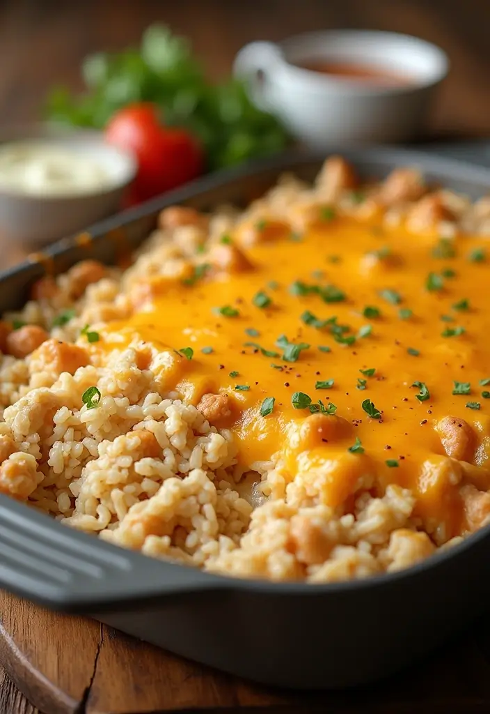 27 Shredded Chicken Instant Pot Recipes That Cook Fast - 19. Shredded Chicken and Rice Casserole