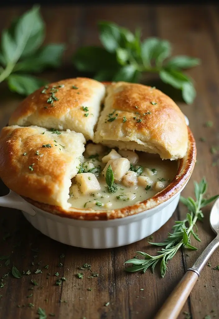27 Sourdough Chicken Pot Pie Recipes That Are Rustic & Delicious - 18. Sourdough Chicken Pot Pie with Herbs de Provence