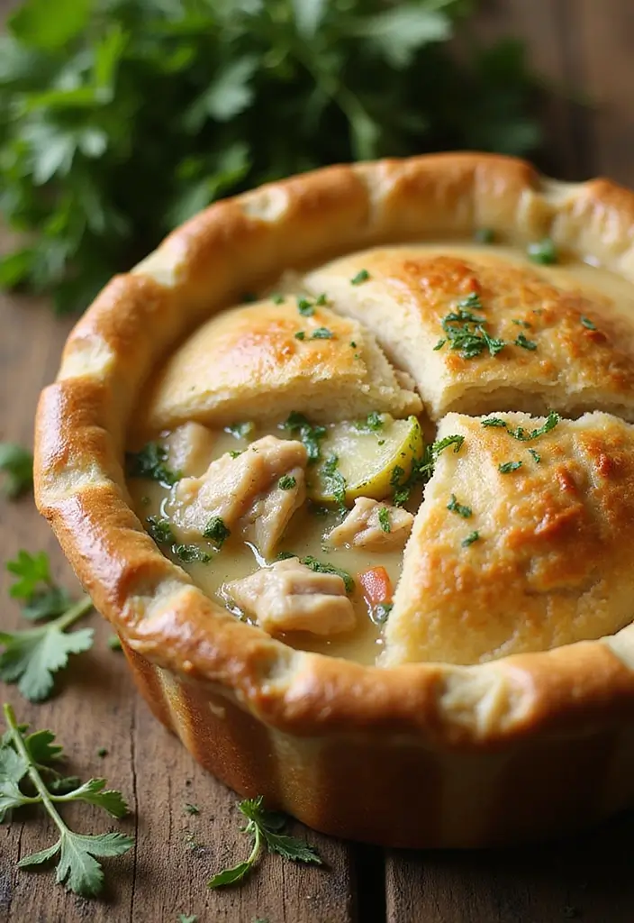 27 Sourdough Chicken Pot Pie Recipes That Are Rustic & Delicious - 23. Sourdough Chicken Pot Pie with Fresh Herbs