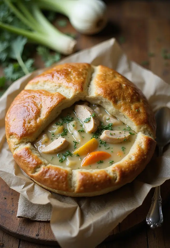 27 Sourdough Chicken Pot Pie Recipes That Are Rustic & Delicious - 25. Sourdough Chicken Pot Pie with Fennel