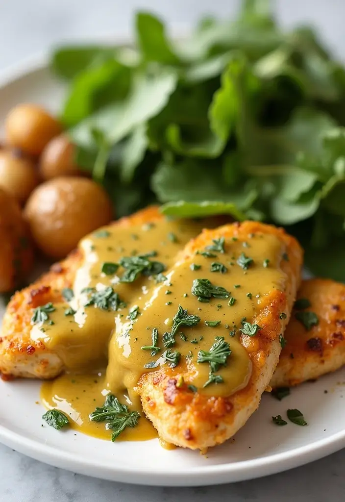 28 Baked Bone-In Chicken Breast Recipes That Stay Moist & Tender 20 28 Baked Bone-In Chicken Breast Recipes That Stay Moist & Tender - 19. Mustard and Herb Chicken