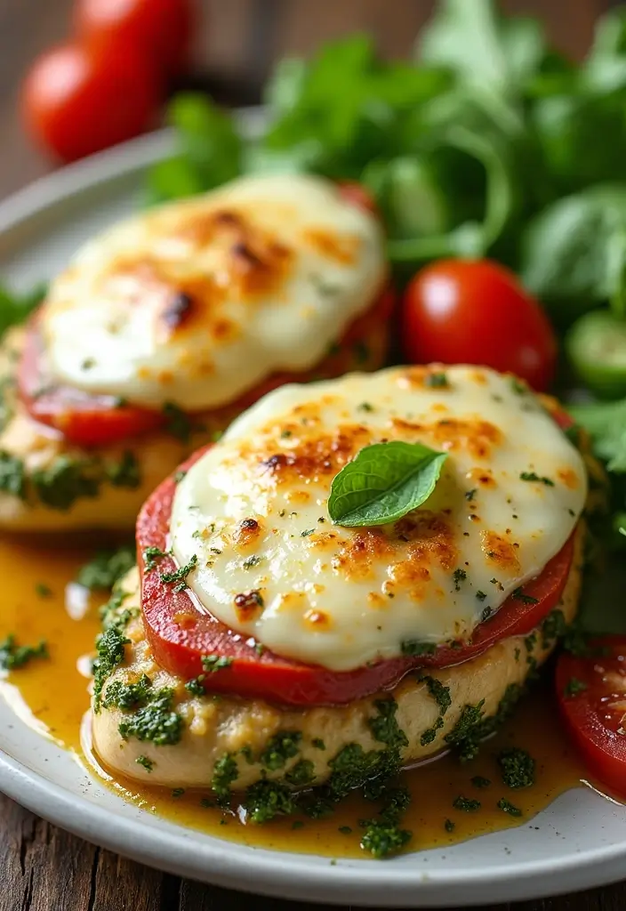 28 Baked Bone-In Chicken Breast Recipes That Stay Moist & Tender 27 28 Baked Bone-In Chicken Breast Recipes That Stay Moist & Tender - 26. Pesto Chicken Bake