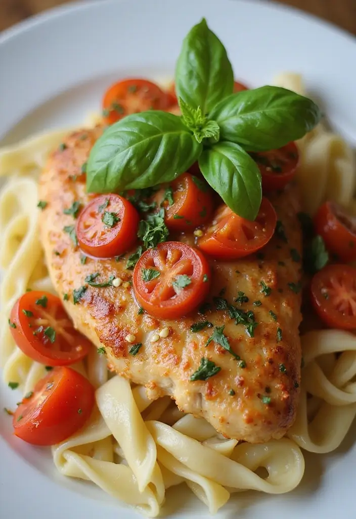 28 Baked Bone-In Chicken Breast Recipes That Stay Moist & Tender 8 28 Baked Bone-In Chicken Breast Recipes That Stay Moist & Tender - 7. Italian Herb and Tomato Chicken