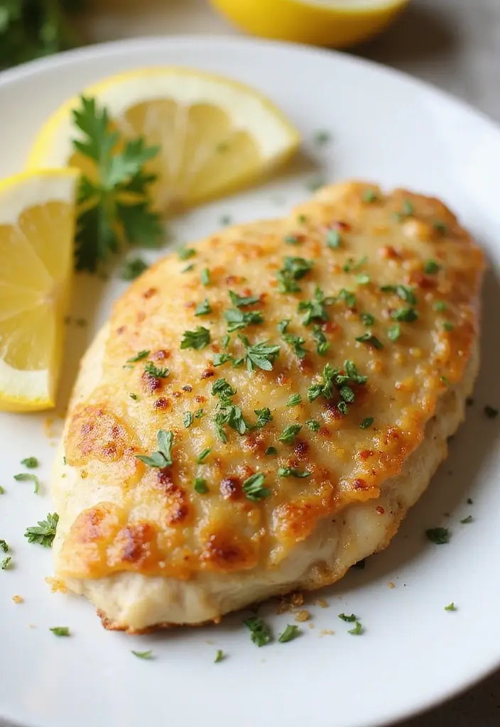 28 Baked Bone-In Chicken Breast Recipes That Stay Moist & Tender 9 28 Baked Bone-In Chicken Breast Recipes That Stay Moist & Tender - 8. Garlic Parmesan Baked Chicken