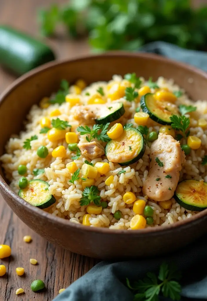 28 Chicken and Orzo Recipes That Are Mediterranean Inspired - 22. Chicken and Orzo with Zucchini and Corn