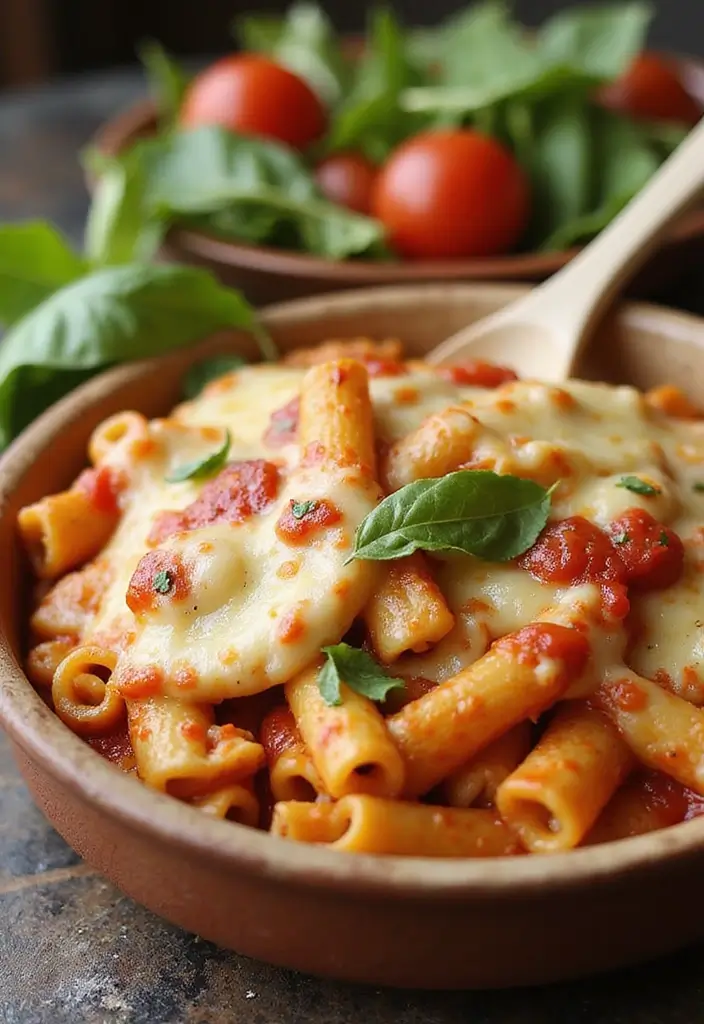 28 Crockpot Creamy Chicken Pasta Recipes That Feel Cozy & Hearty - 11. Italian Chicken Pasta Bake