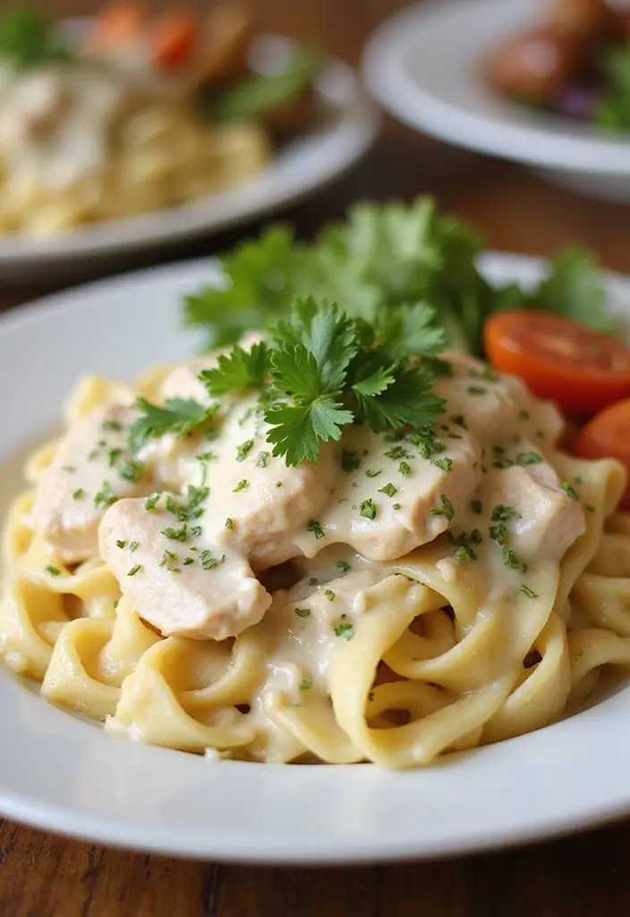 28 Crockpot Creamy Chicken Pasta Recipes That Feel Cozy & Hearty - 13. Creamy Ranch Chicken Pasta