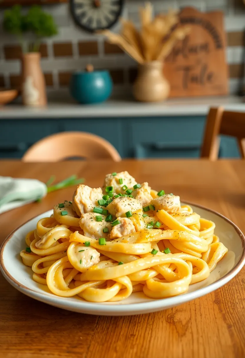 28 Crockpot Creamy Chicken Pasta Recipes That Feel Cozy & Hearty - 23. Creamy Mustard Chicken Pasta
