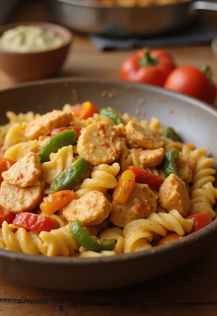 28 Crockpot Creamy Chicken Pasta Recipes That Feel Cozy & Hearty - 9. Creamy Cajun Chicken Pasta