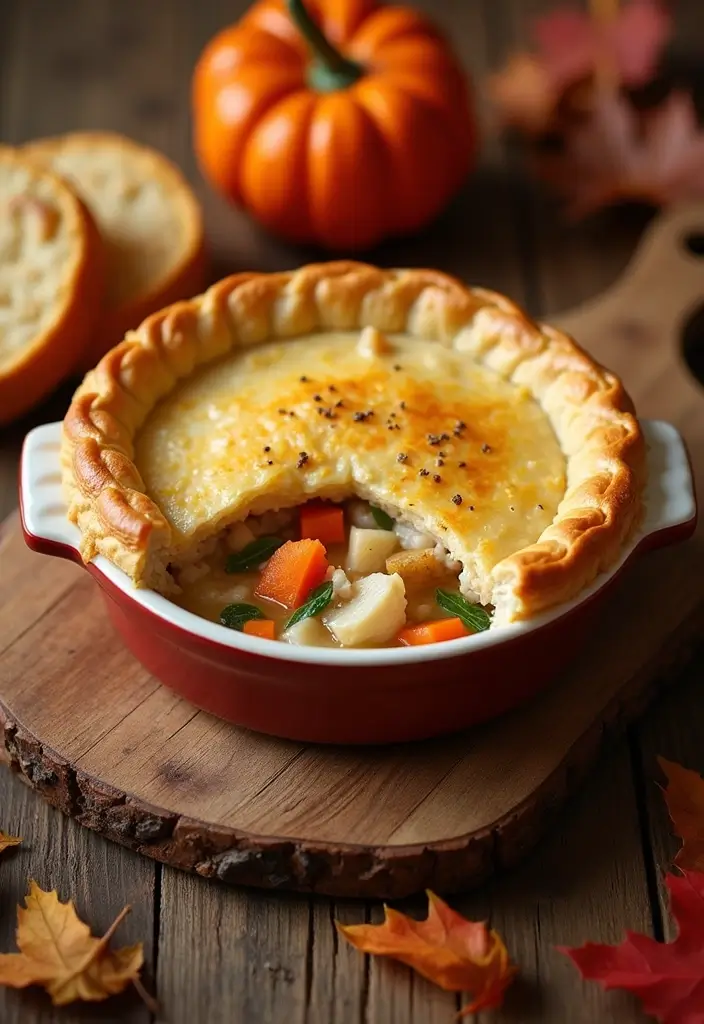 28 Fall Chicken Breast Recipes That Bring Cozy Autumn Flavors - 12. Chicken Pot Pie with Autumn Vegetables
