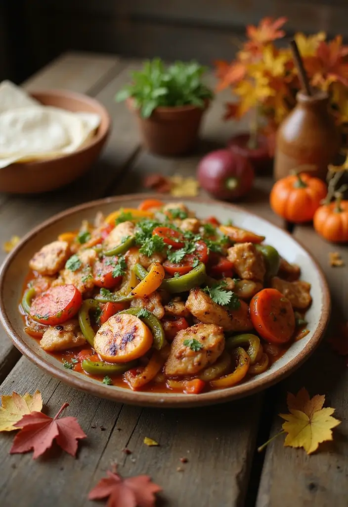 28 Fall Chicken Breast Recipes That Bring Cozy Autumn Flavors - 21. Chicken Fajitas with Fall Vegetables