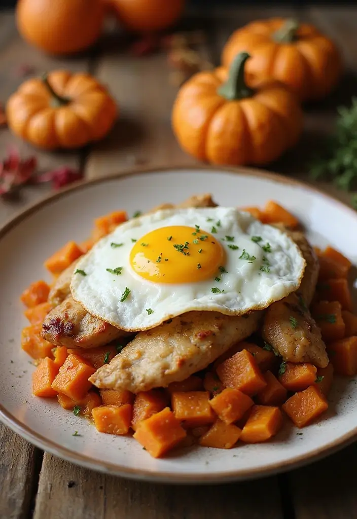 28 Fall Chicken Breast Recipes That Bring Cozy Autumn Flavors - 23. Chicken and Sweet Potato Hash