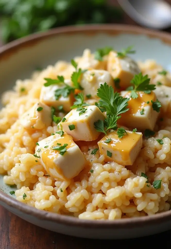 28 Hot Honey Feta Chicken Recipes That Are TikTok-Inspired & Yummy - 18. Hot Honey Feta Chicken Risotto