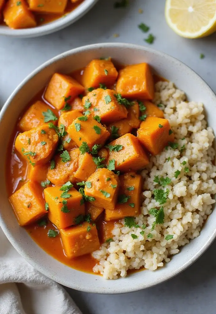 28 How to Make Butter Chicken Recipes That Are Creamy & Authentic - 13. Butter Chicken Curry with Sweet Potatoes
