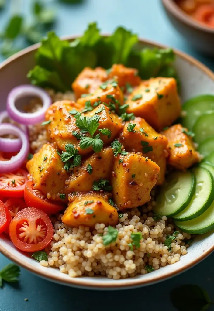 28 How to Make Butter Chicken Recipes That Are Creamy & Authentic - 17. Butter Chicken Quinoa Bowl