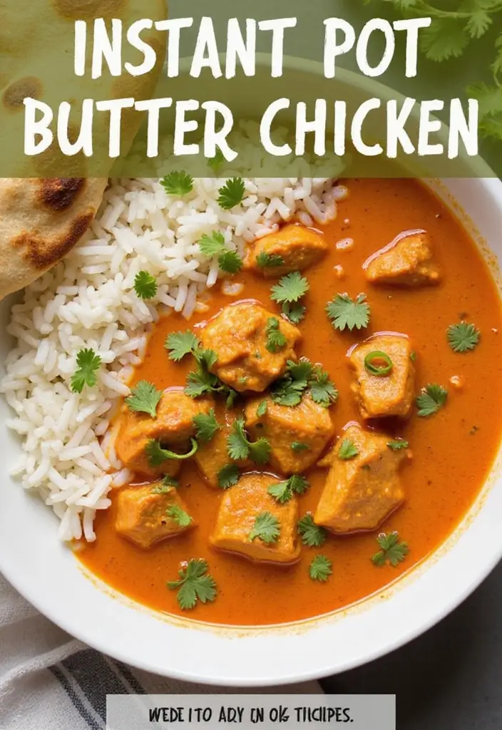 28 How to Make Butter Chicken Recipes That Are Creamy & Authentic - 5. Instant Pot Butter Chicken