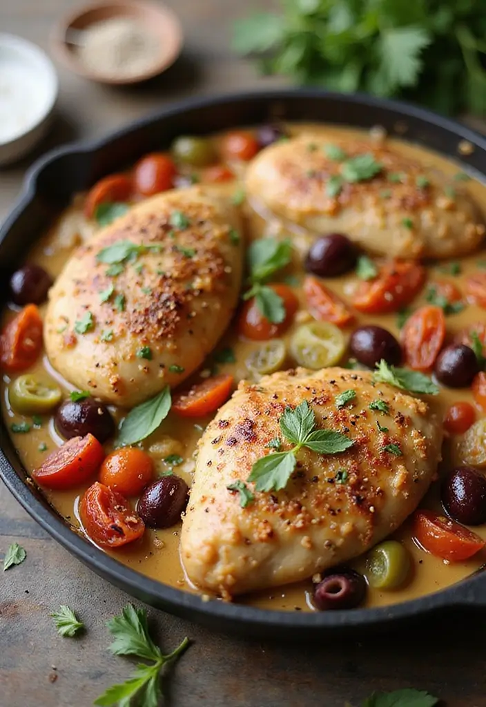 28 Poppy Seed Chicken Casserole Recipes That Are Creamy Comfort - 12. Mediterranean Poppy Seed Chicken Casserole