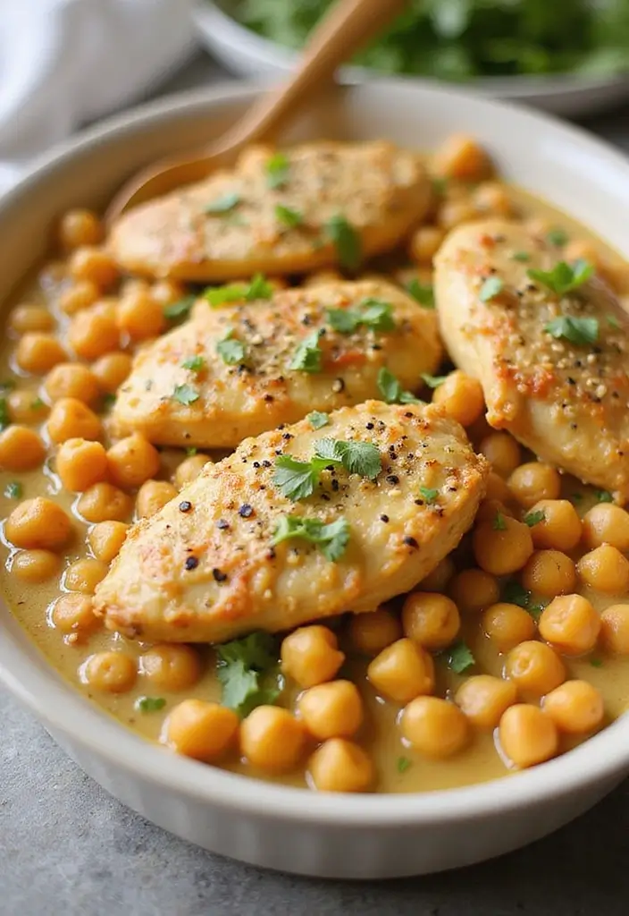 28 Poppy Seed Chicken Casserole Recipes That Are Creamy Comfort - 17. Poppy Seed Chicken Casserole with Chickpeas