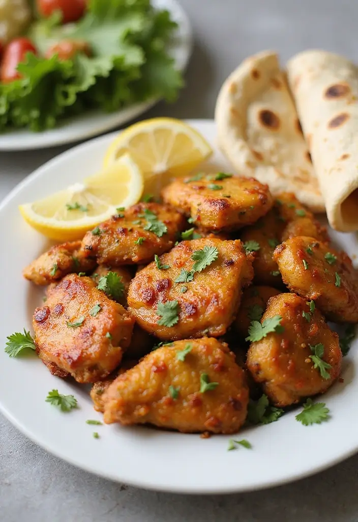 29 Chicken Fry Recipes Indian Style That Burst with Spice - 29. Lemon Garlic Chicken Fry