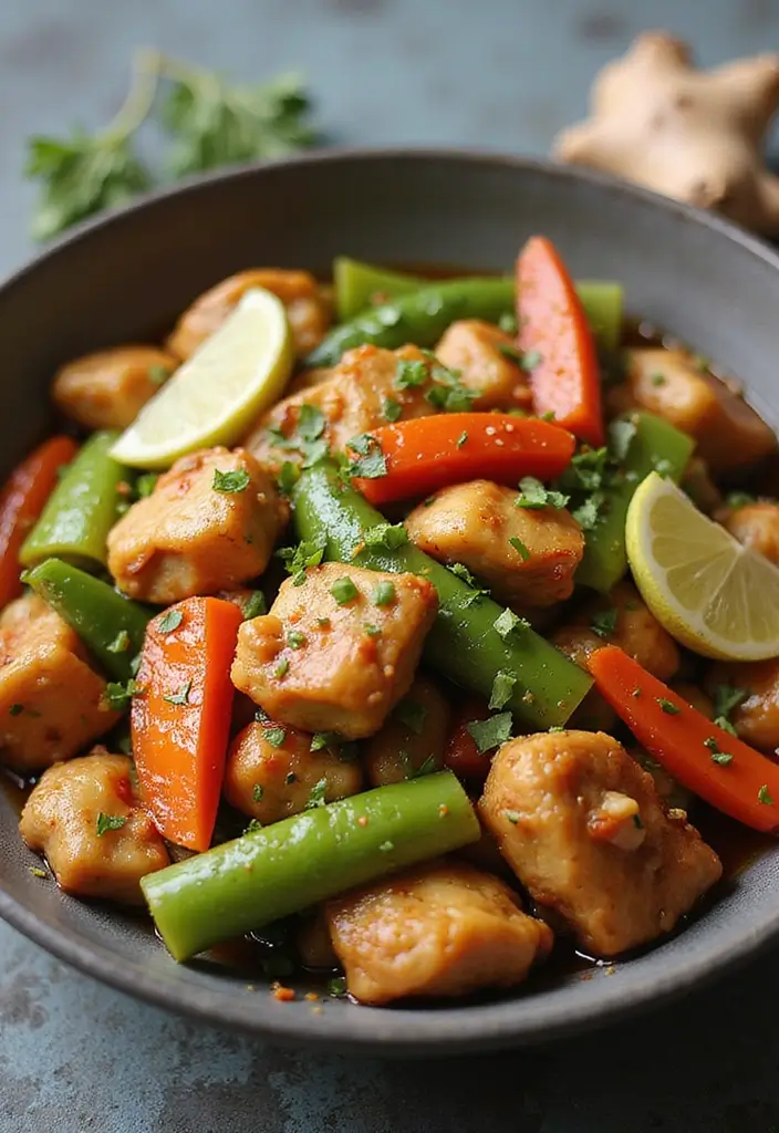 29 Chicken Stir Fry Recipes That Are Quick & Healthy 19 29 Chicken Stir Fry Recipes That Are Quick & Healthy - 18. Ginger Chicken Stir Fry