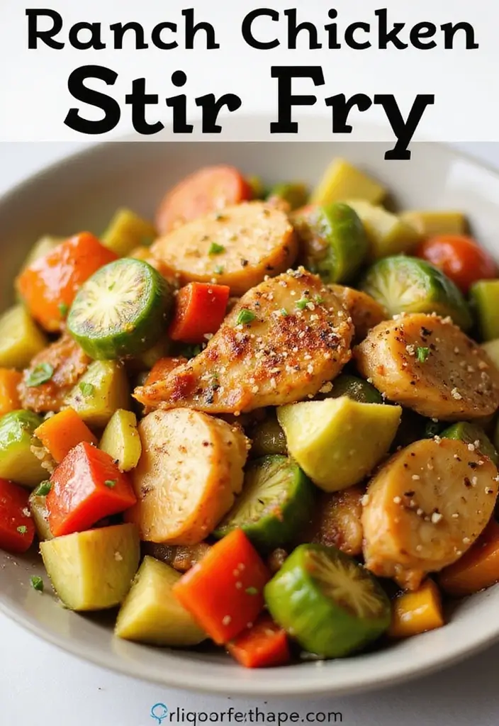 29 Chicken Stir Fry Recipes That Are Quick & Healthy 23 29 Chicken Stir Fry Recipes That Are Quick & Healthy - 22. Ranch Chicken Stir Fry