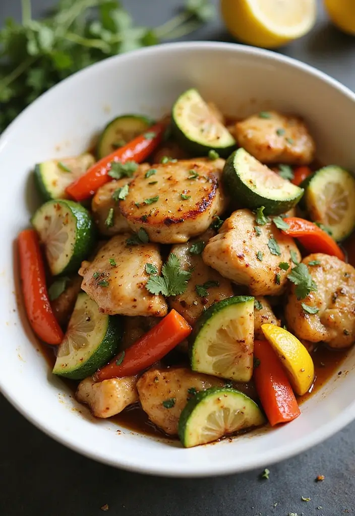 29 Chicken Stir Fry Recipes That Are Quick & Healthy 24 29 Chicken Stir Fry Recipes That Are Quick & Healthy - 23. Mediterranean Lemon Chicken Stir Fry