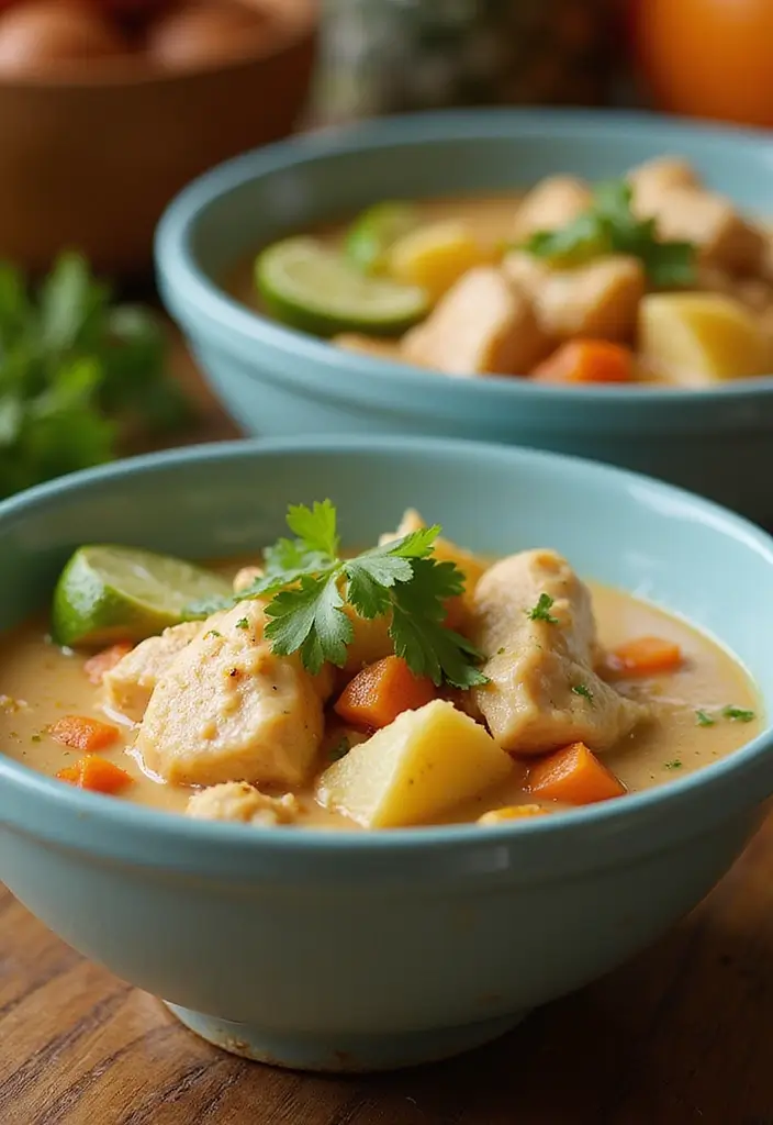 29 Chicken and Potato Soup Recipes That Warm You Up - 15. Coconut Chicken and Potato Soup