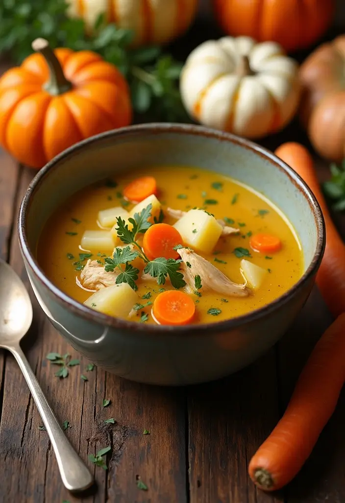29 Chicken and Potato Soup Recipes That Warm You Up - 16. Chicken and Potato Soup with Carrots