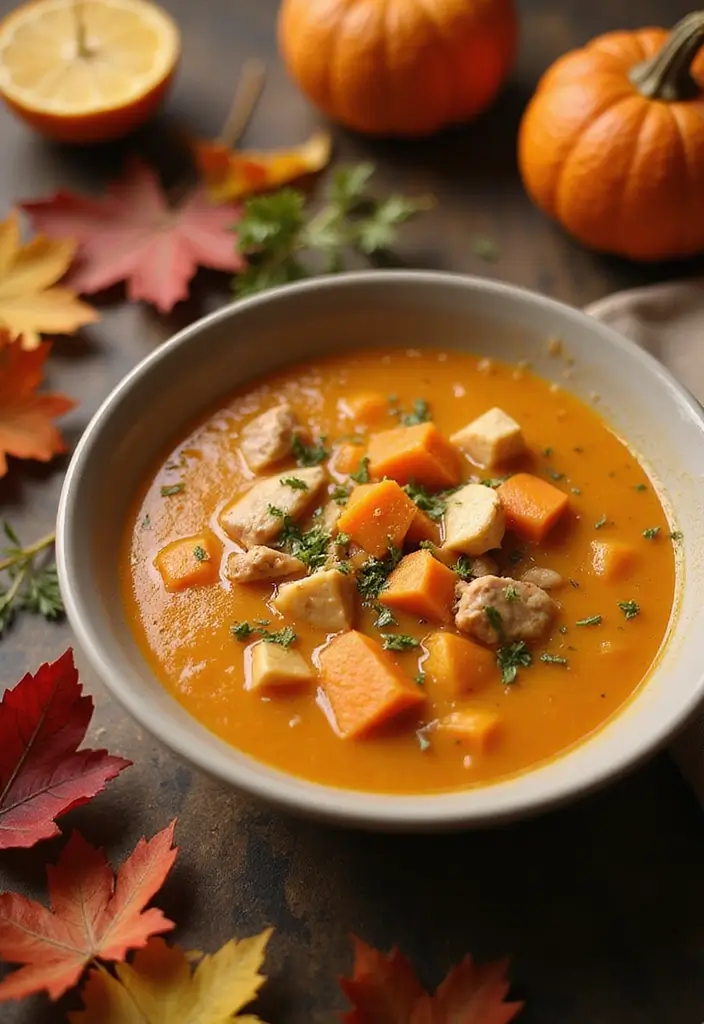 29 Chicken and Potato Soup Recipes That Warm You Up - 19. Chicken and Sweet Potato Soup