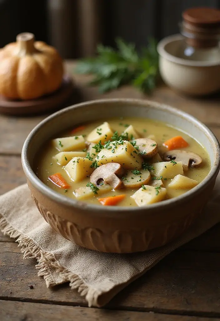 29 Chicken and Potato Soup Recipes That Warm You Up - 21. Chicken and Potato Soup with Mushrooms