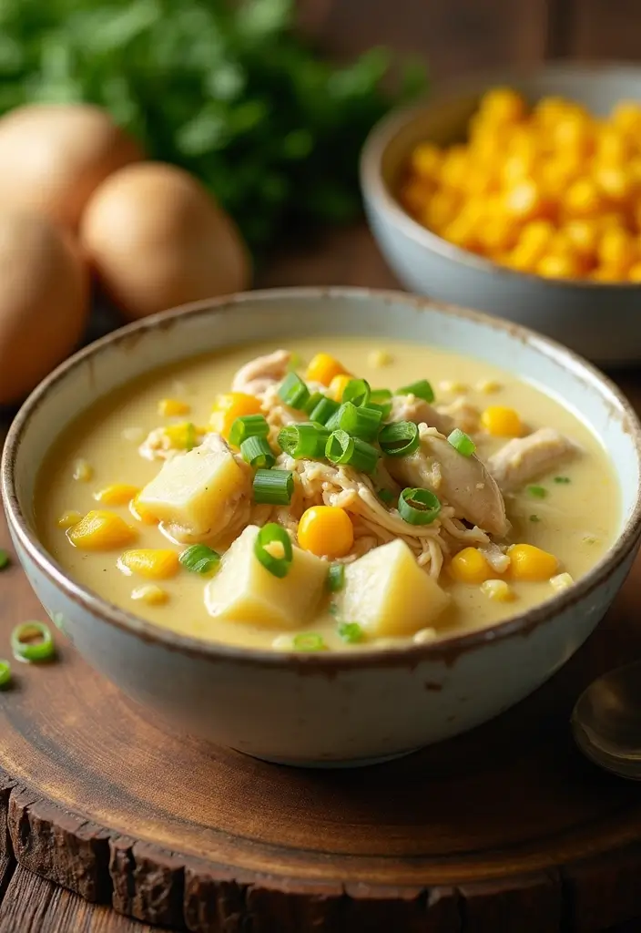 29 Chicken and Potato Soup Recipes That Warm You Up - 5. Chicken and Potato Soup with Corn