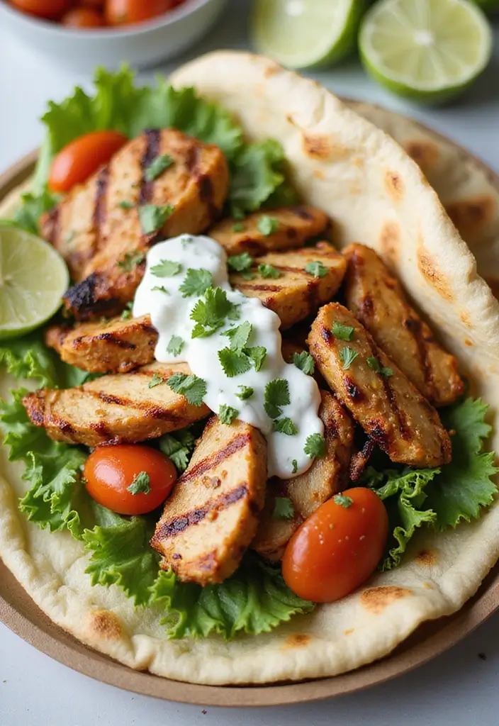29 Healthy Greek Chicken Bowls That Feel Fresh and Balanced - 10. Grilled Chicken Gyro Bowl