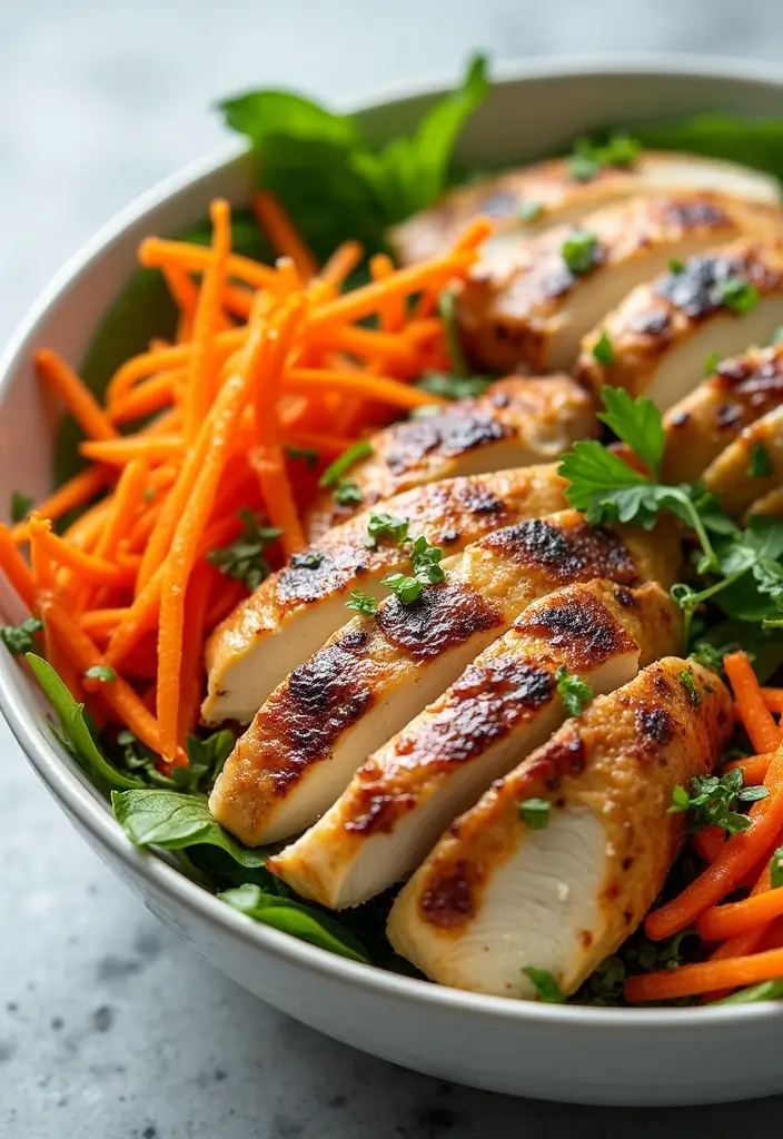 29 Healthy Greek Chicken Bowls That Feel Fresh and Balanced - 28. Greek Chicken and Carrot Bowl