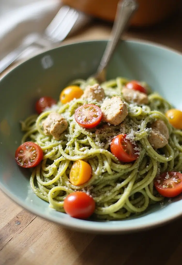 29 Leftover Chicken Recipes Easy That Transform Old Meals 12 29 Leftover Chicken Recipes Easy That Transform Old Meals - 11. Chicken Pesto Pasta