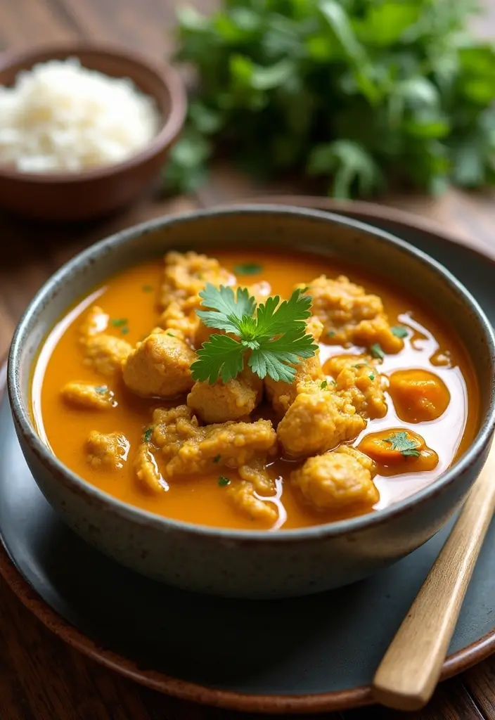 29 Low Carb Ground Chicken Recipes That Are Filling & Flavorful - 17. Ground Chicken Curry Soup