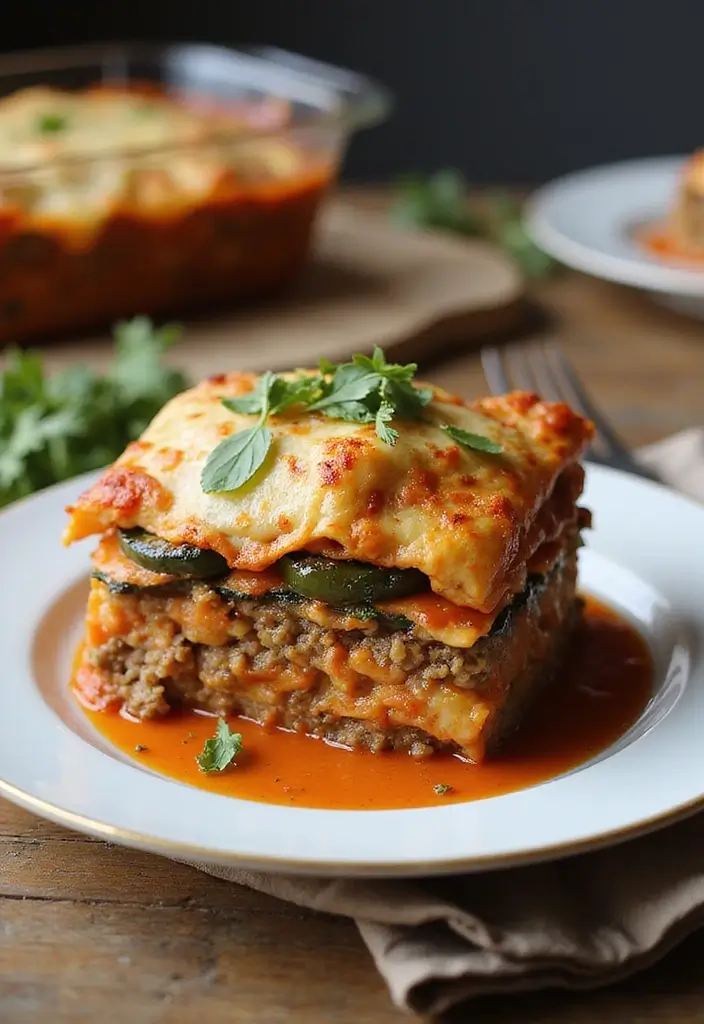 29 Low Carb Ground Chicken Recipes That Are Filling & Flavorful - 27. Ground Chicken and Eggplant Moussaka