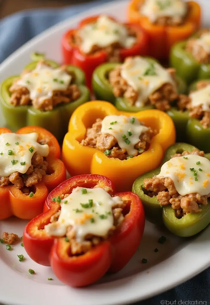 29 Low Carb Ground Chicken Recipes That Are Filling & Flavorful - 5. Ground Chicken Stuffed Peppers
