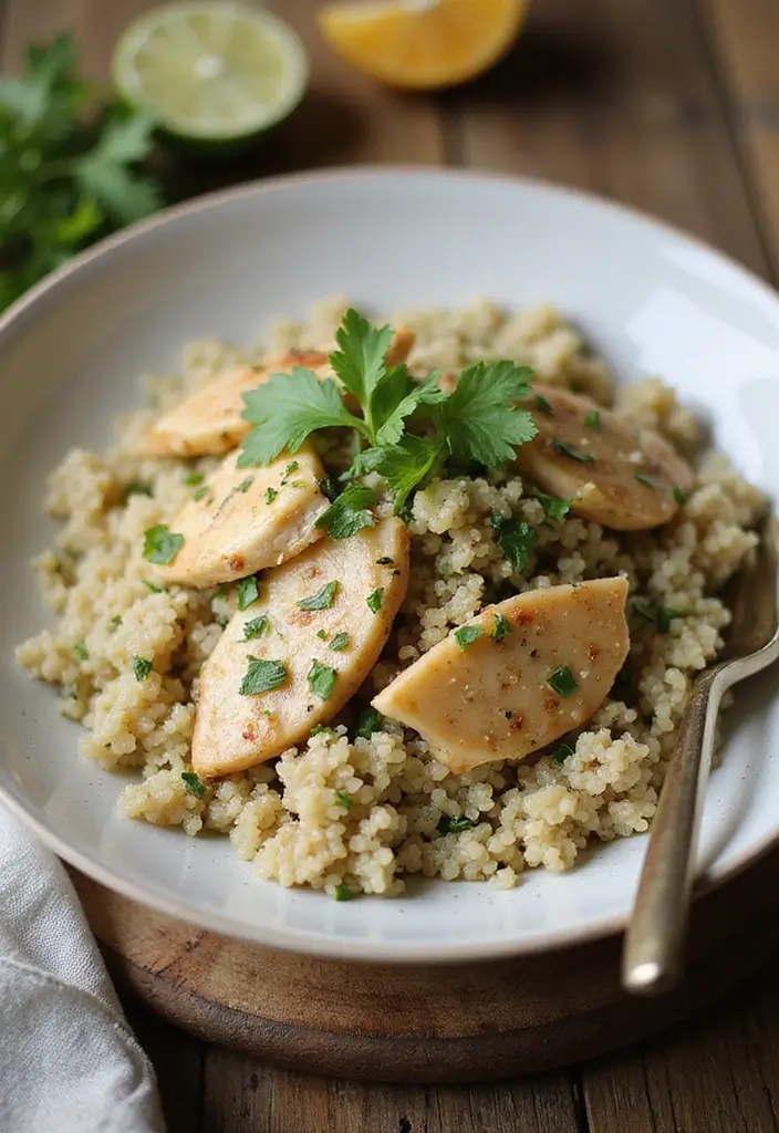 29 Million Dollar Chicken Crockpot Recipes That Feel Rich & Creamy 15 29 Million Dollar Chicken Crockpot Recipes That Feel Rich & Creamy - 14. Creamy Herb Chicken and Quinoa