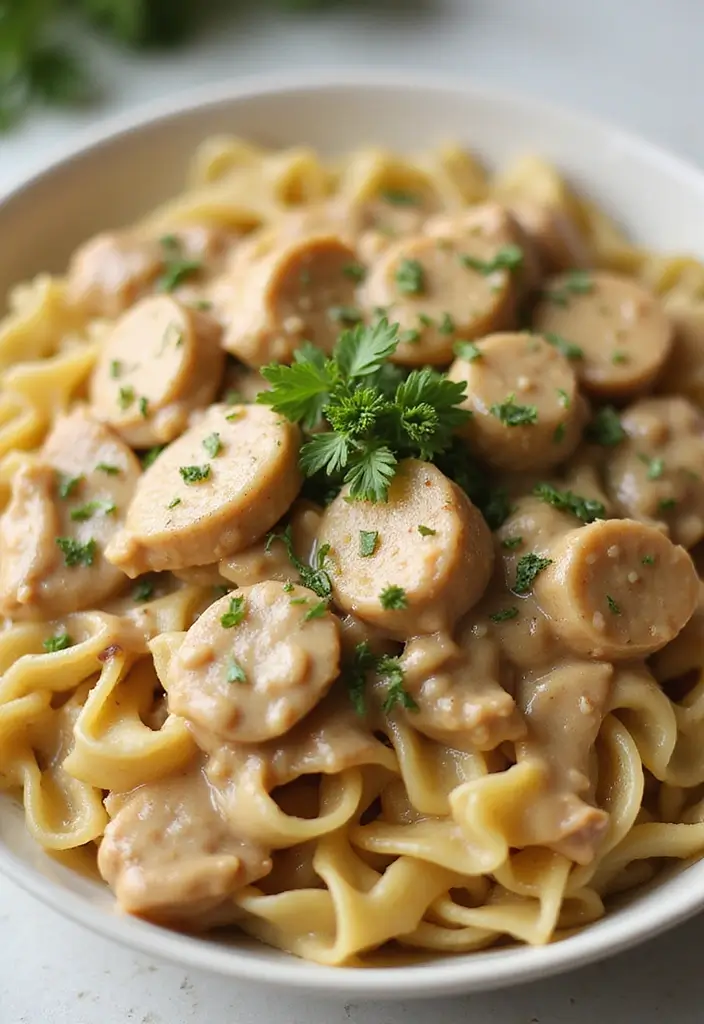 29 Million Dollar Chicken Crockpot Recipes That Feel Rich & Creamy 21 29 Million Dollar Chicken Crockpot Recipes That Feel Rich & Creamy - 20. Creamy Chicken Stroganoff
