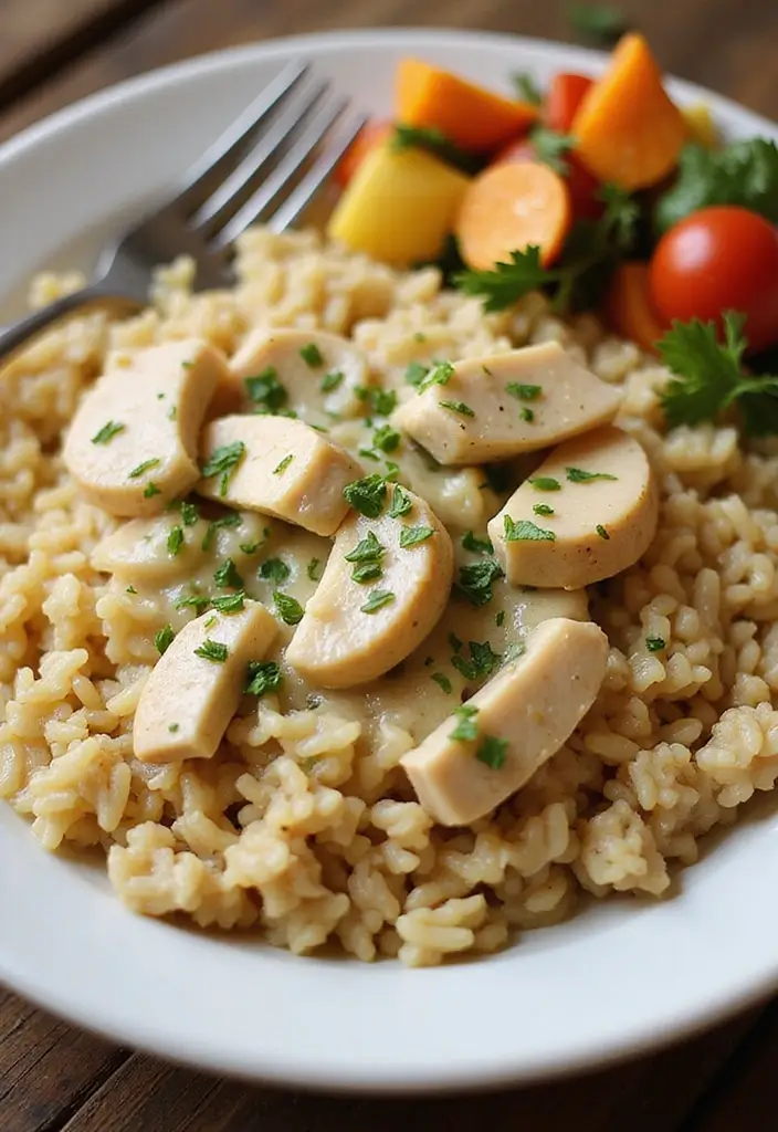 29 Million Dollar Chicken Crockpot Recipes That Feel Rich & Creamy 10 29 Million Dollar Chicken Crockpot Recipes That Feel Rich & Creamy - 9. One-Pot Creamy Chicken and Rice