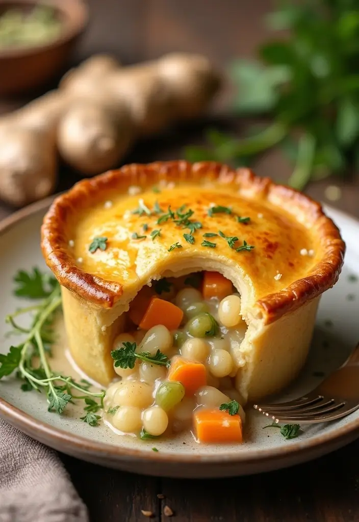 29 Mini Chicken Pot Pies with Biscuits Recipes That Feel Homemade 23 29 Mini Chicken Pot Pies with Biscuits Recipes That Feel Homemade - 22. Ginger Chicken Pot Pie