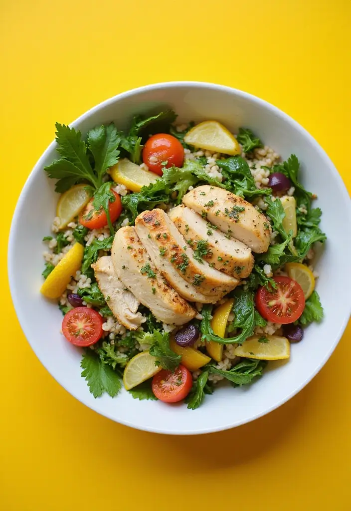 29 Rotisserie Chicken and Rice Recipes That Use Leftovers Brilliantly - 7. Lemon Herb Chicken and Rice Salad