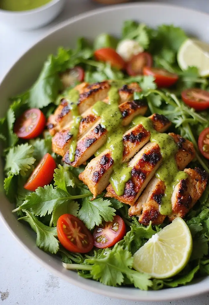 29 Santa Fe Chicken Salad Recipes That Are Spicy & Refreshing 17 29 Santa Fe Chicken Salad Recipes That Are Spicy & Refreshing - 16. Santa Fe Chicken Salad with Cilantro Vinaigrette