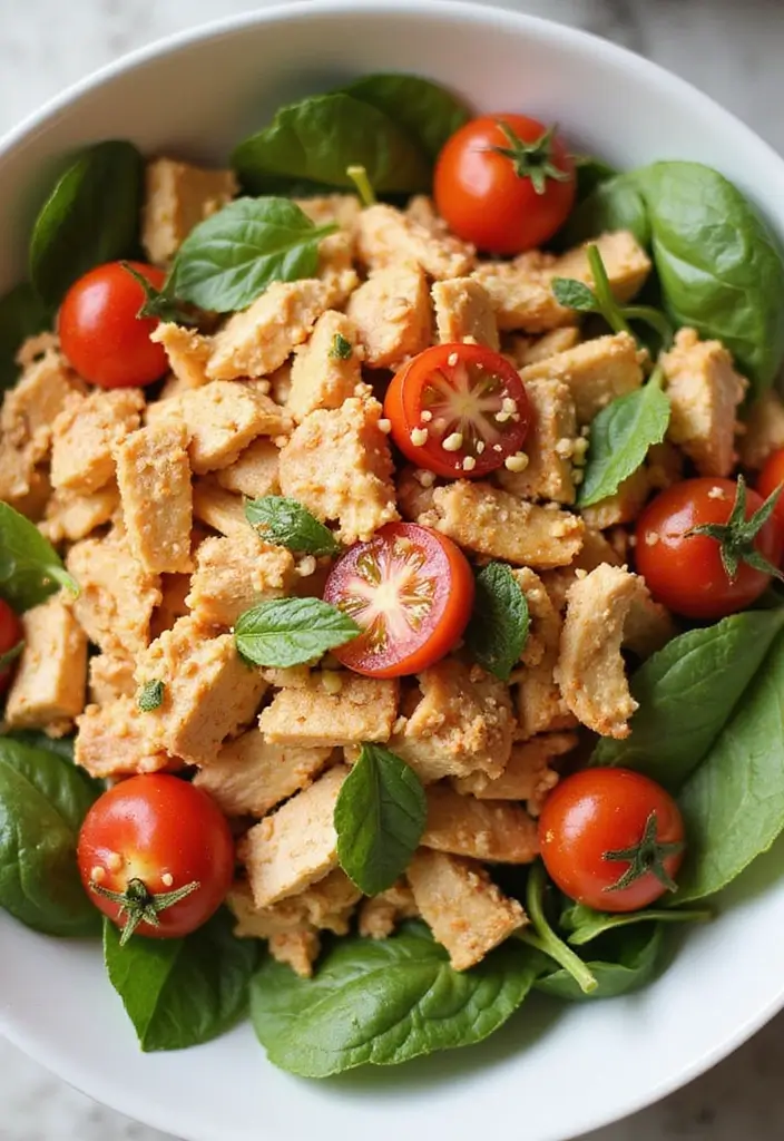 29 Santa Fe Chicken Salad Recipes That Are Spicy & Refreshing 21 29 Santa Fe Chicken Salad Recipes That Are Spicy & Refreshing - 20. Spicy Tahini Santa Fe Chicken Salad