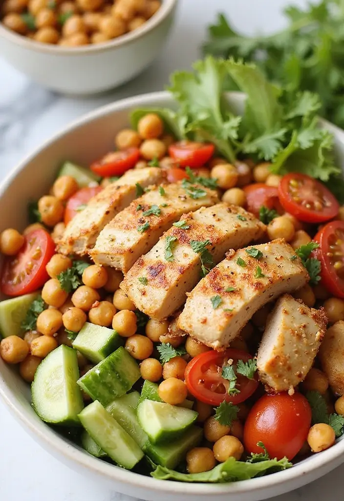 29 Santa Fe Chicken Salad Recipes That Are Spicy & Refreshing 24 29 Santa Fe Chicken Salad Recipes That Are Spicy & Refreshing - 23. Spiced Chickpea Santa Fe Chicken Salad
