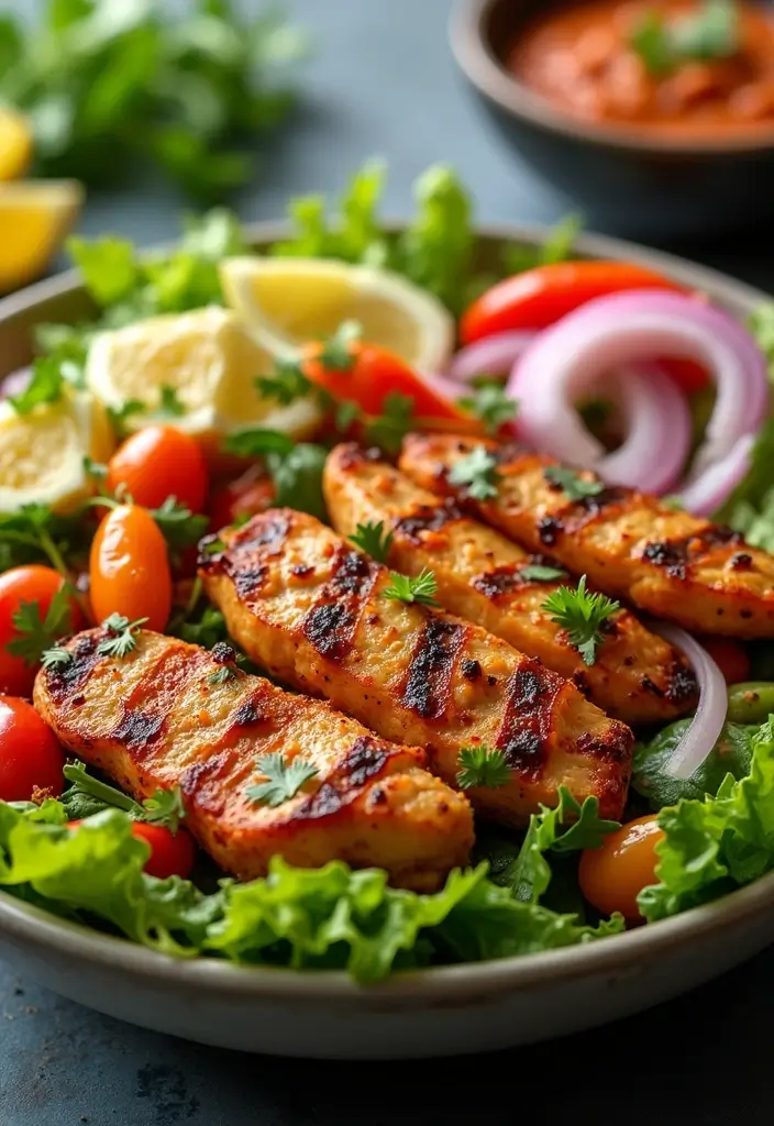 29 Santa Fe Chicken Salad Recipes That Are Spicy & Refreshing 28 29 Santa Fe Chicken Salad Recipes That Are Spicy & Refreshing - 27. Spicy Fajita Chicken Salad